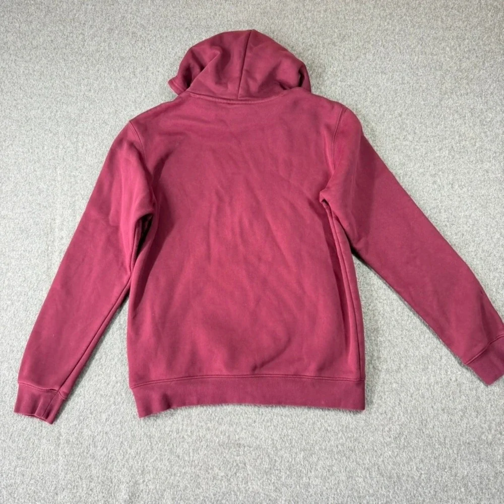 Adidas Originals Trefoil Hoodie Mens Medium Burgundy Maroon Pullover